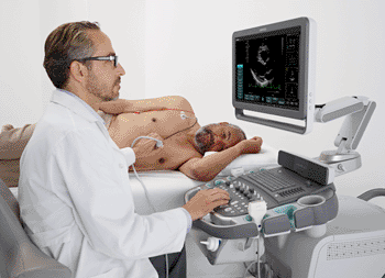 Image: The Acuson X700 ultrasound (Photo courtesy of Siemens Healthcare).